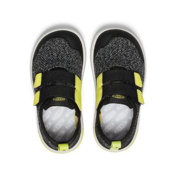 Little Kids' KNX Knit Double Strap | Black/Evening Primrose