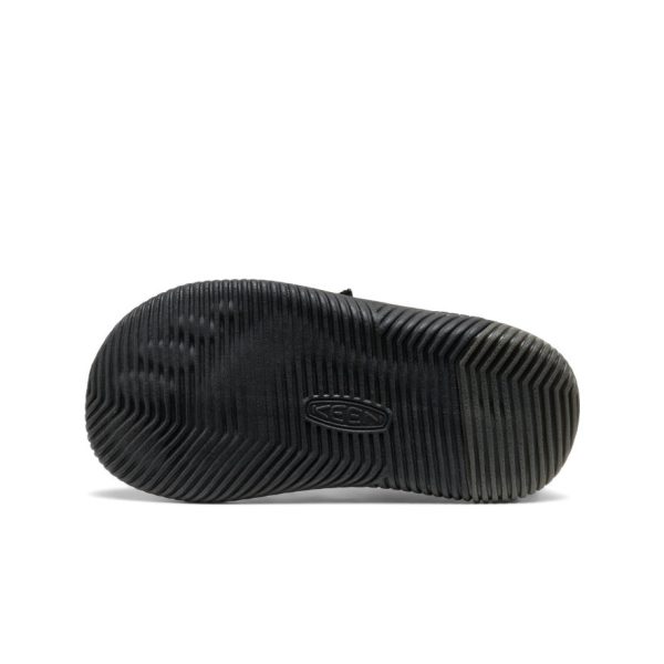Little Kids' KNX Leather Sneaker  |  Triple Black