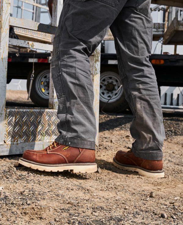 Men's Cincinnati 6 Waterproof 90?? Heel Boot (Soft Toe)  |  Tuscan Red/Sandshell